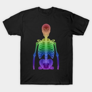 Rainbow Skeleton Gay Pride T-Shirt